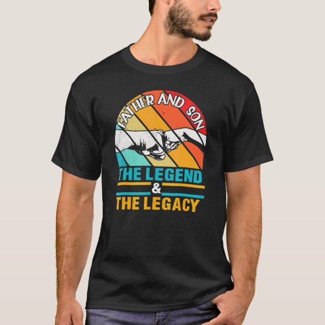 Camiseta Mens Pai E Filho A Lenda E O Legado Dadd (Frente)