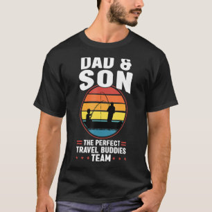 Camiseta Mens pai e filho o melhor pai da equipe de amigos