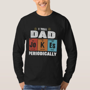 Camiseta Mens Pai Eu Digo Às Piadas Pais Periodicamente Pai