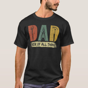 Camiseta Mens Pai Fixer De Todas As Coisas Ferramentas Pai