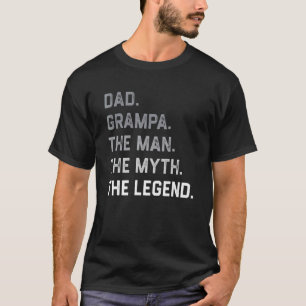 Camiseta Mens Pai Grampa O Homem A Lenda Mita Pai201