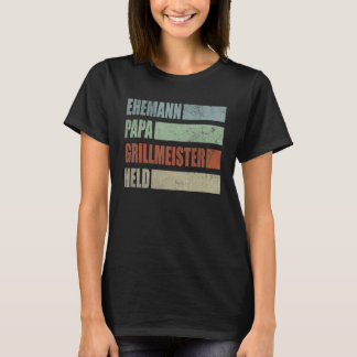 Camiseta Mens Pai Grill Master Dia de os pais Vi