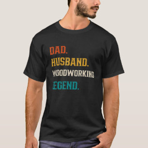 Camiseta Mens Pai Marido Legenda de Madeira