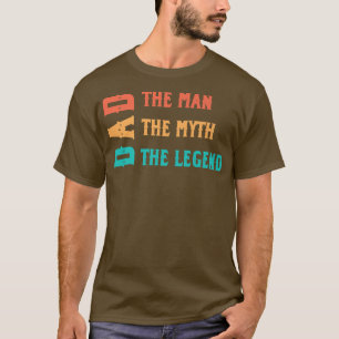 Camiseta Mens Pai Mito Legenda Papa Pai Pai Stepdad