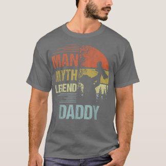 Camiseta Mens Pai Mito Legenda Para Mens E Pai Engraçado Fa