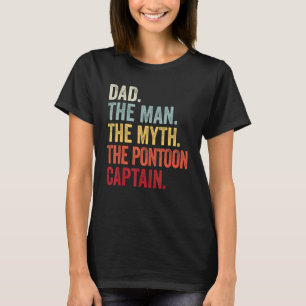 Camiseta Mens Pai Mito Pontoon Capitão I Pontoon Pai Pontoo