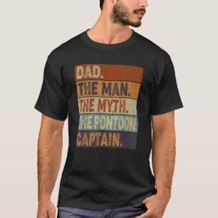 Camiseta Mens Pai Mito Pontoon Capitão I Pontoon Pai Pontoo
