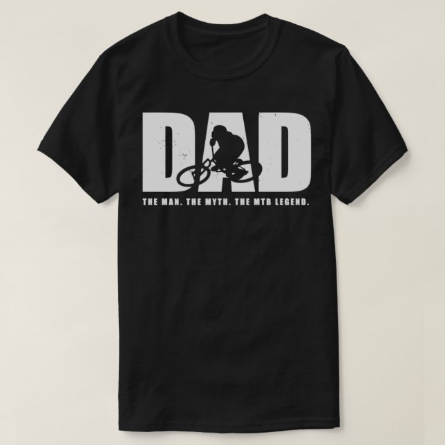 Camiseta Mens Pai Mountain Bike (Frente do Design)