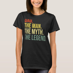 Camiseta Mens Pai O Homem O Mito A Lenda Melhor Pais