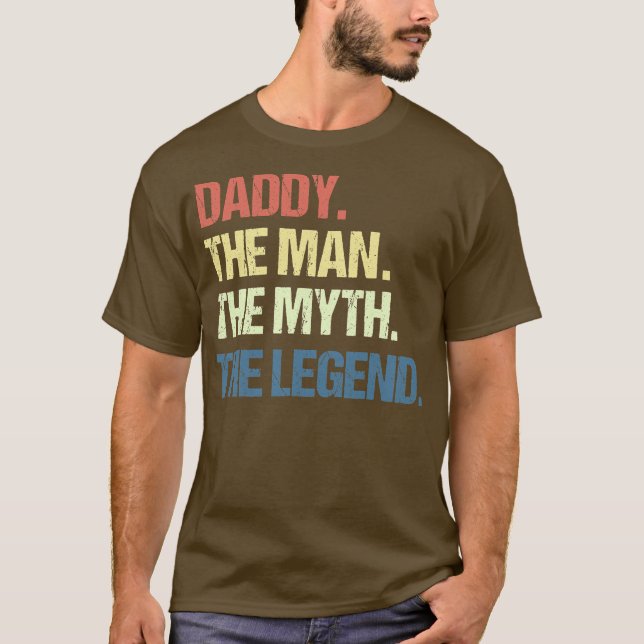 Camiseta Mens PAI O HOMEM O MITO O HOMEM DA LEGENDA (Frente)