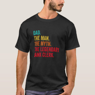 Camiseta Mens Pai O Homem O Mito O Legendário Empregador Do