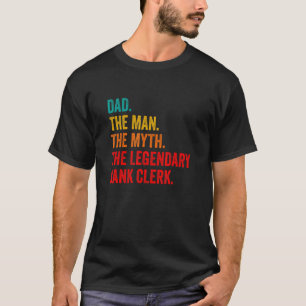 Camiseta Mens Pai O Homem O Mito O Legendário Empregador Do
