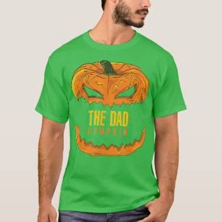 Camiseta Mens Pai Pumpkin Correspondente Grupo Familiar Hal