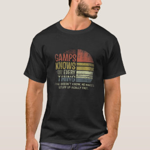 Camiseta Mens Pai Sabe Tudo Retro Natal Vovô G
