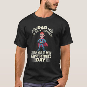 Camiseta Mens Pai Você É Meu Super Herói Feliz Dia do Pai