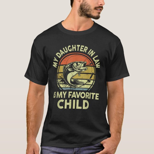 Camiseta Mens Pais De Pesca Dia Pai Diligência Da Lei F (Frente)