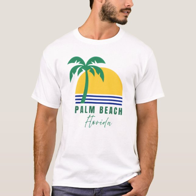 Camiseta Men's Palm Beach Florida T-Shirt (Frente)