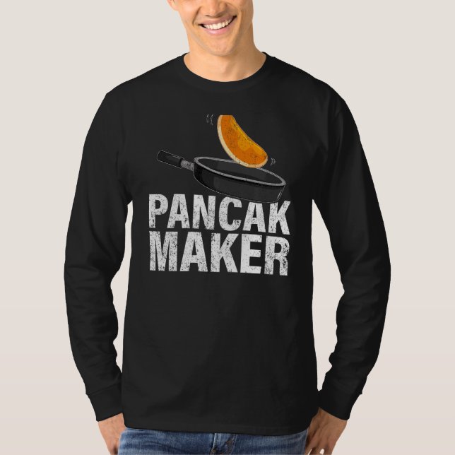 Camiseta Mens Pancake Maker Comida do Café da Manhã Pancake (Frente)