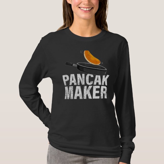 Camiseta Mens Pancake Maker Comida do Café da Manhã Pancake (Frente)