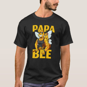 Camiseta Mens Papá Abelha Pai De Mel Com Filha