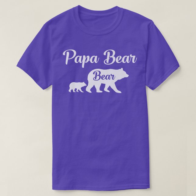 Camiseta Mens Papa Bear Bear Funny Gift Premium  (Frente do Design)