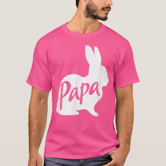 Camiseta Mens Papa Bunny Rabbit Pai Pai Pai Avô Ea