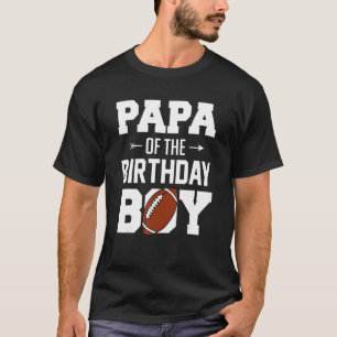 Camiseta Mens Papá Da Família De Futebol Do Aniversário