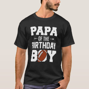 Camiseta Mens Papá Da Família De Futebol Do Aniversário