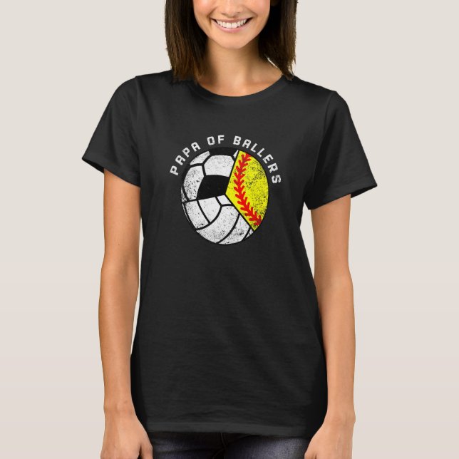 Camiseta Mens Papa de Balas Softball Soccer P (Frente)