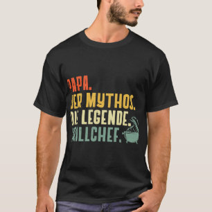 Camiseta Mens Papa der Mythos Grillmeister Papa Griling Da