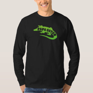Camiseta Mens Papa Gator Pai Men Alligator Dadd