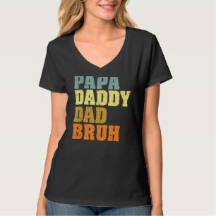 Camiseta Mens Papa Pai Bruh Que Adora De Son Boys F
