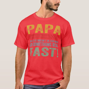 Camiseta Mens Papa sabe tudo Dia de os pais Vi do vovô