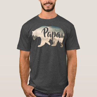 Camiseta Mens Papa Urso e FlorestaAcampamento Incrível Tee7
