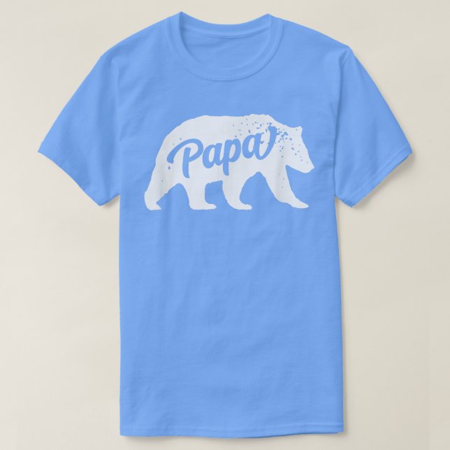 Camiseta Mens Papa Urso Fofinho Amável Forte Engraçado Engr (Frente do Design)