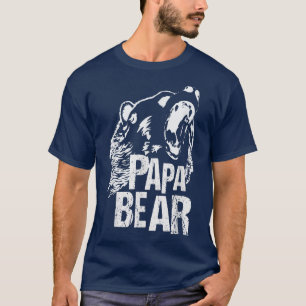 Camiseta Mens Papa Urso Melhor Dia de os pais Pai Pai