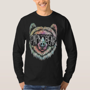 Camiseta Mens Papa Urso Vestindo Óculos de sol Legal Gordur