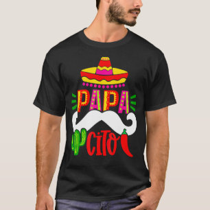 Camiseta Mens Papacito Serape Best Pai Life Cinco De Mayo F