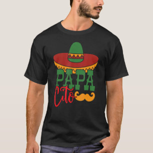 Camiseta Mens Papacito Serape Mexicana Sombrero Cinco De Ma