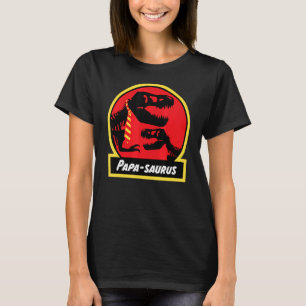 Camiseta Mens Papasaurus Dinossauro para Pais Jurássicos Ho