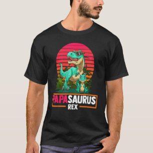Camiseta Mens Papasaurus Rex Dadasaurus Legal Padre Son Da