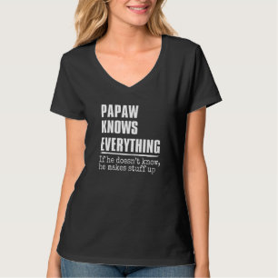 Camiseta Mens Papaw Sabe Tudo Que Pava A Vida Pais Da