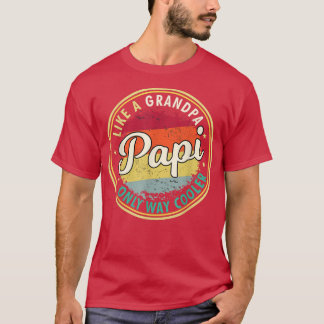 Camiseta Mens Papi como um vovô só como um grão mais frio
