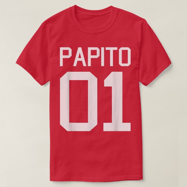 Camiseta Mens Papito Dia del Padre El Mejor Papa Del Mundo (Frente do Design)