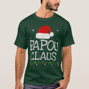 Camiseta Mens Papou Claus Xmas Santa Hat Matando o Natal