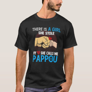 Camiseta Mens Pappou Dia de os pais De Esposa E Filha