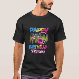 Camiseta Mens Pappy das Mães do Aniversário da Princesa Mús