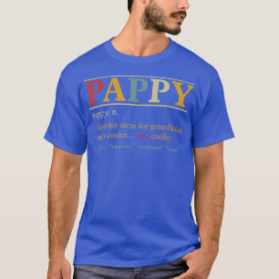 Camiseta Mens Pappy Vovô Dia de os pais Engraçado Pappy Def
