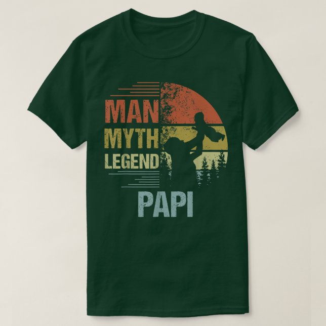 Camiseta Mens Papy Mito Legenda Para Mens E Pai Engraçado P (Frente do Design)