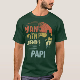 Camiseta Mens Papy Mito Legenda Para Mens E Pai Engraçado P